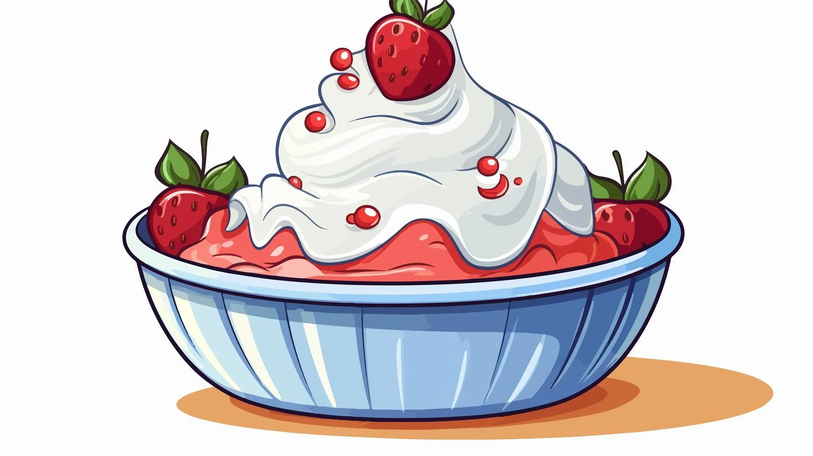Retro Cartoon Yogurt Vector Illustration — free download from Dotvec