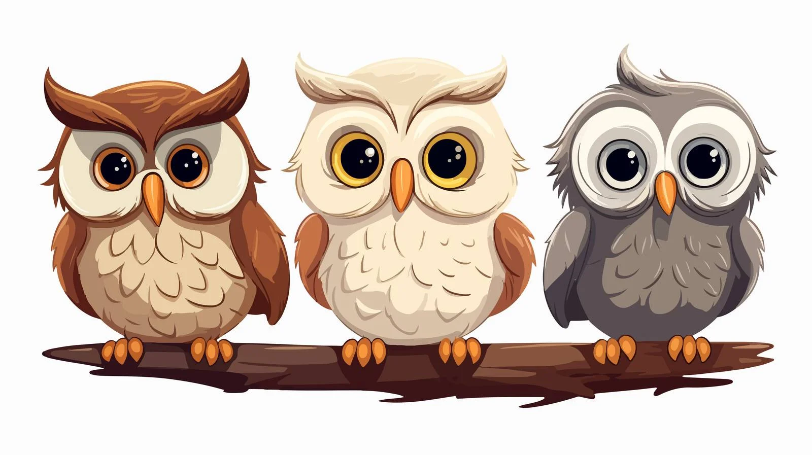 Vintage Owl Cartoon Illustration — free download from Dotvec