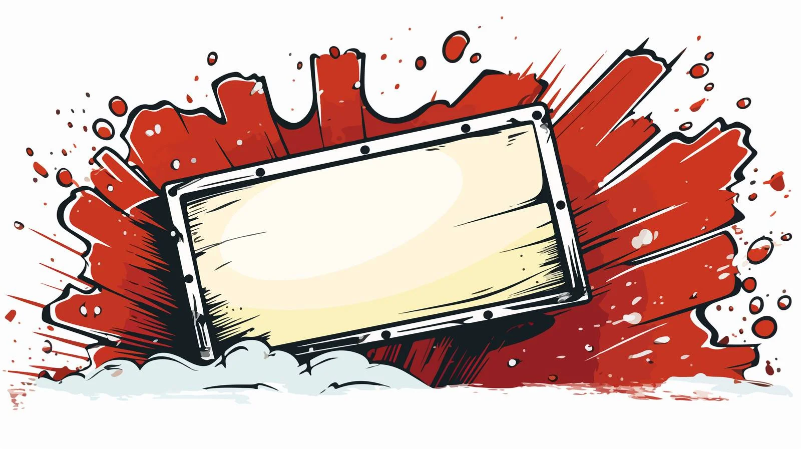 Cartoon Film Strip Speech Bubble — free download from Dotvec