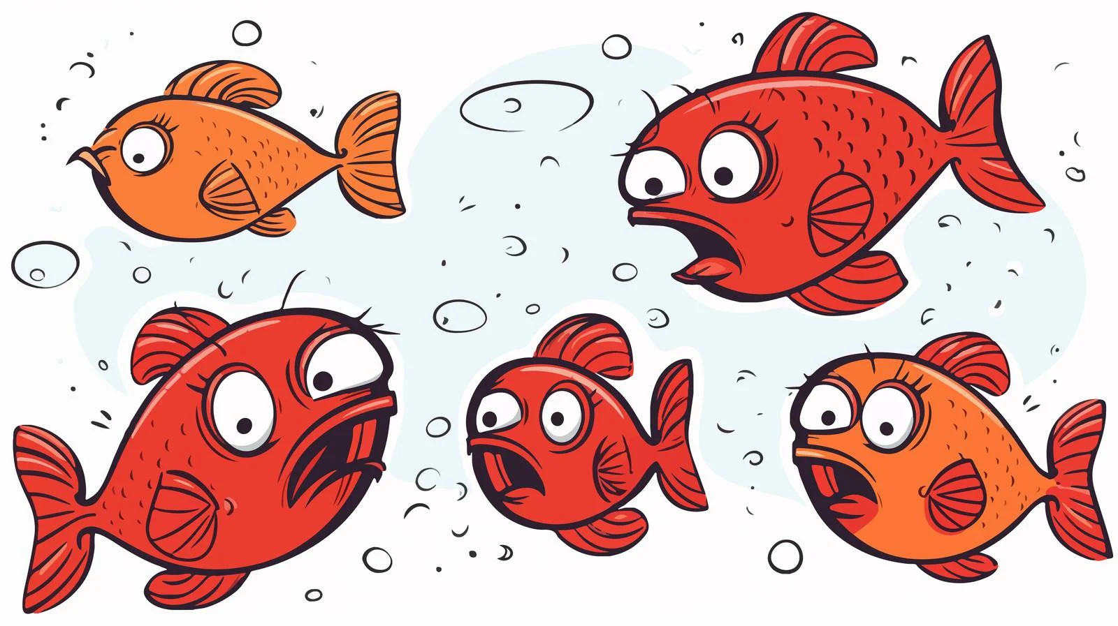 Humorous Cartoon Fish Speech Bubble — free download from Dotvec