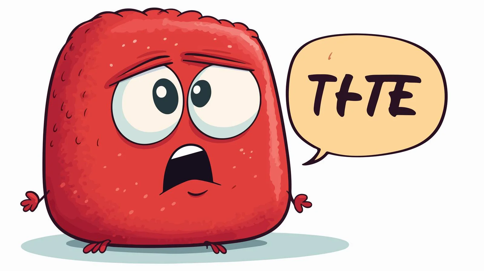 Colorful Cartoon Speech Bubble 'I Hate Food' — free download from Dotvec