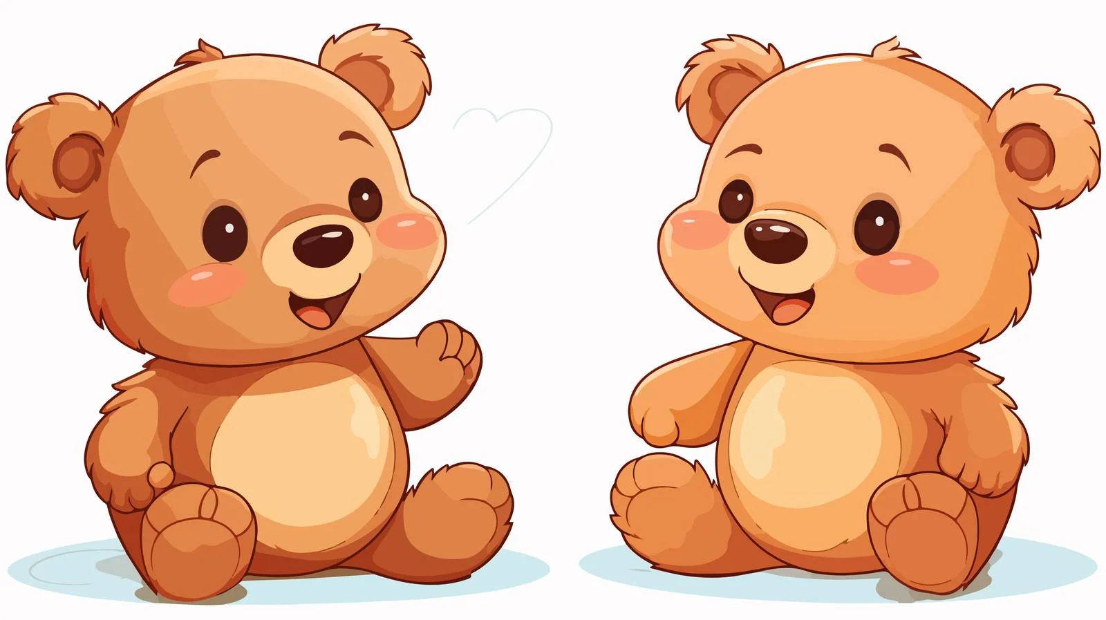 Cartoon Teddy Bear Speech Bubble — free download from Dotvec