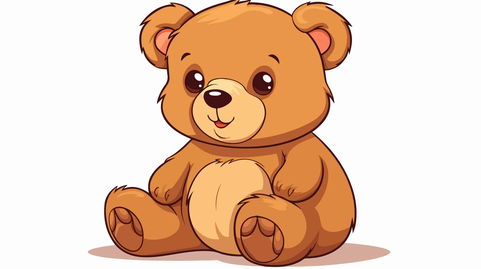 Cartoon Teddy Bear Speech Bubble Illustration — free download from Dotvec