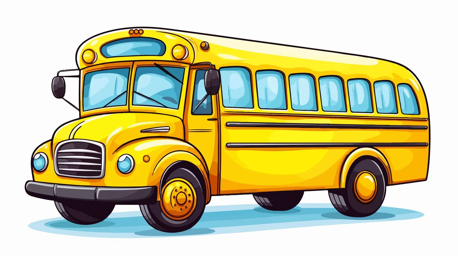 Cartoon Yellow Speech Bubble School — free download from Dotvec