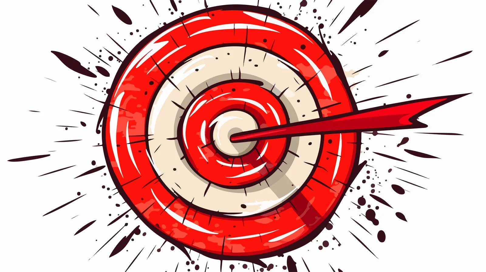 Cartoon Arrow Target Practice — free download from Dotvec