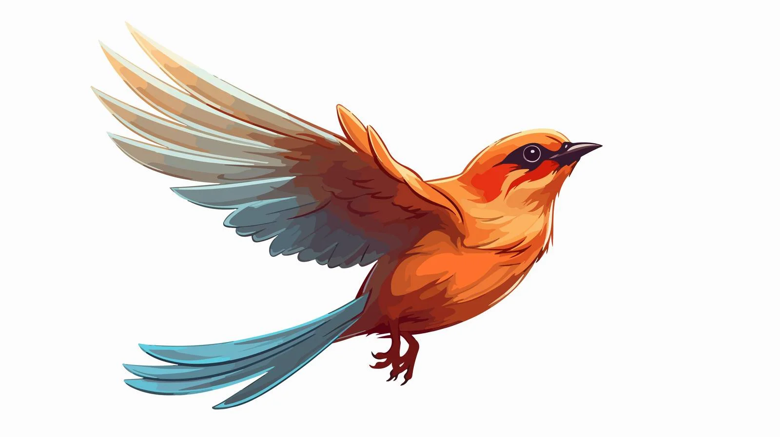 Playful Cartoon Bird Vector Illustration — free download from Dotvec