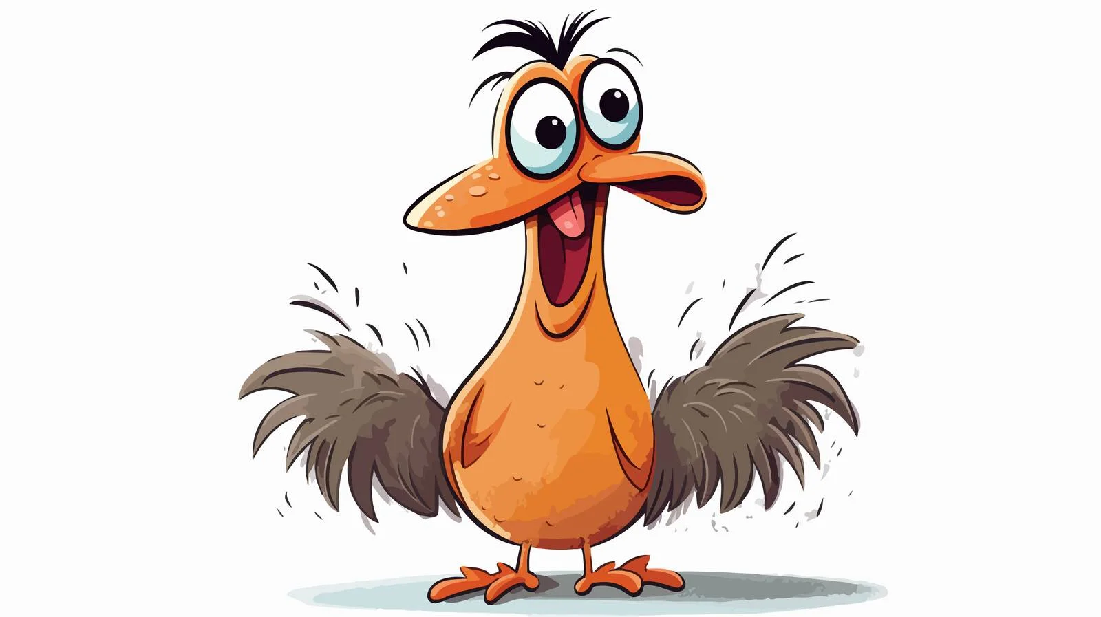 Confused Chicken Illustration — free download from Dotvec
