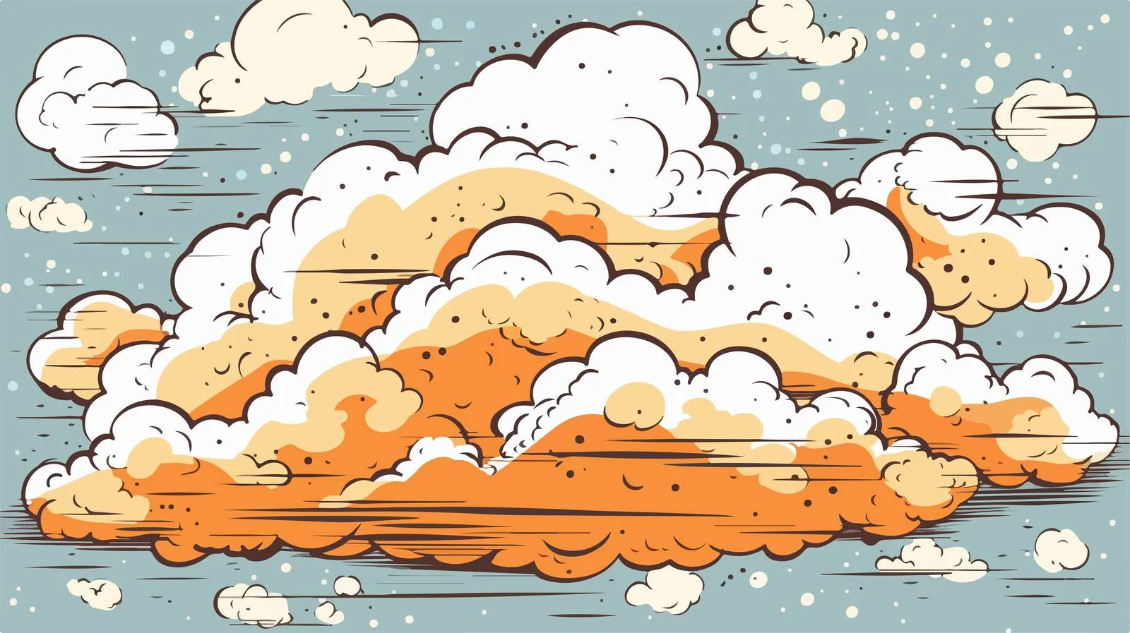 Freehand Textured Cartoon Cloud Download — free download from Dotvec