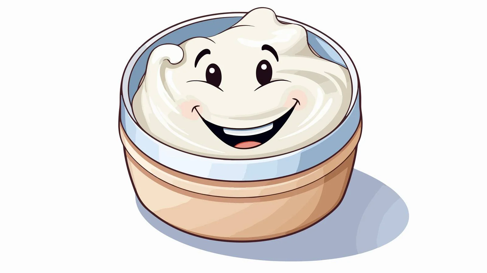 Cartoon Face Cream Illustration — free download from Dotvec