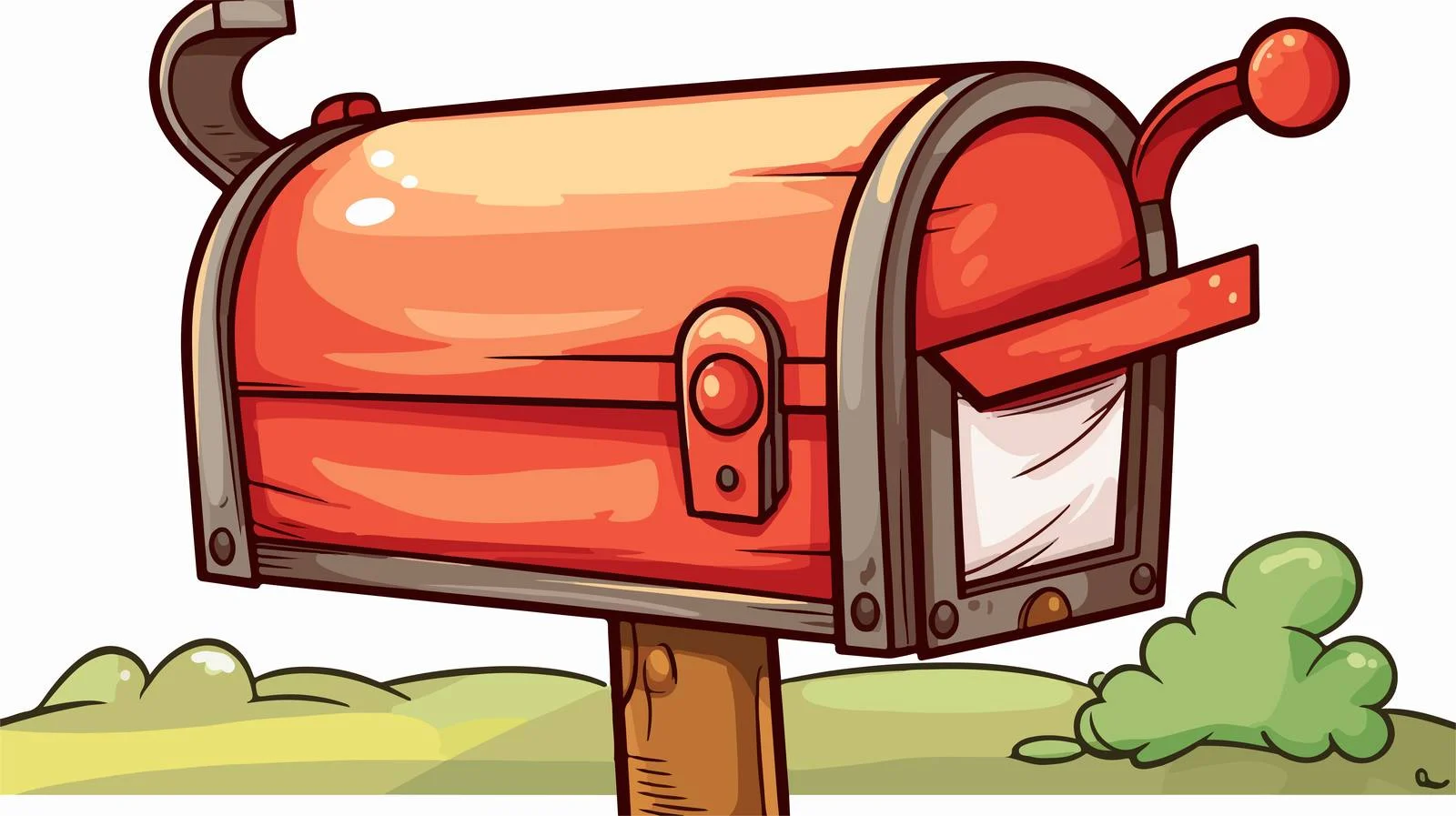 Cartoon Mailbox Stock Vector Illustration — free download from Dotvec
