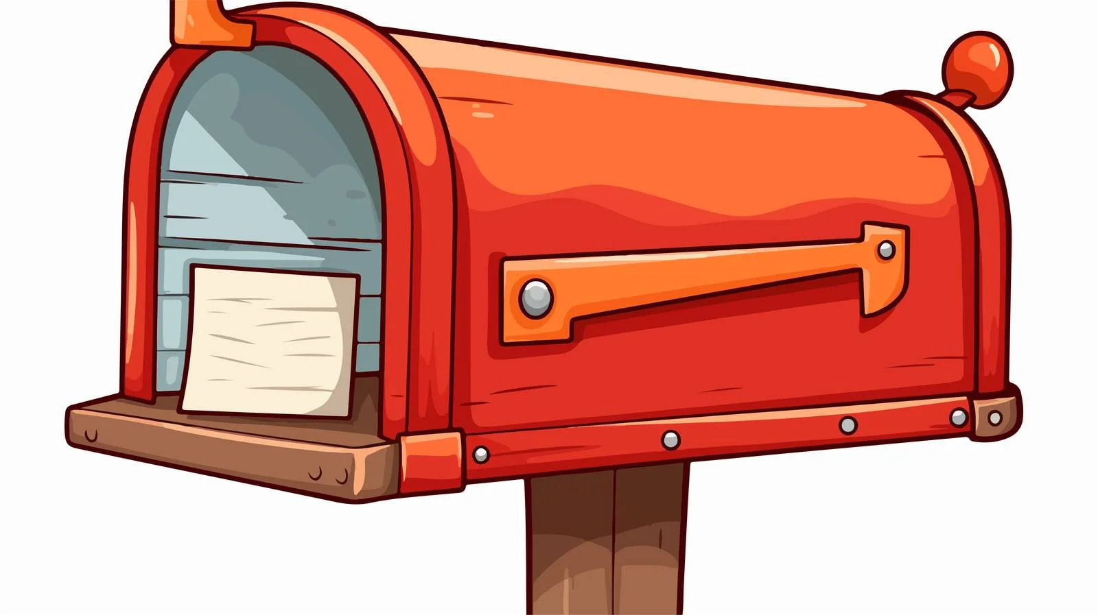 Quirky Cartoon Mailbox Vector Illustration — free download from Dotvec