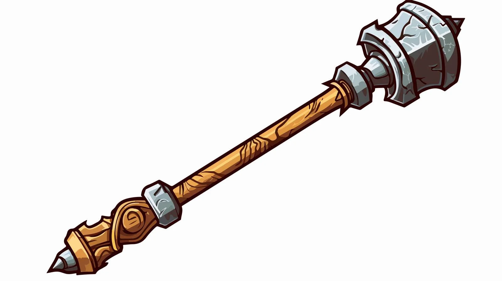 Cartoon Medieval Mace Vector Illustration — free download from Dotvec