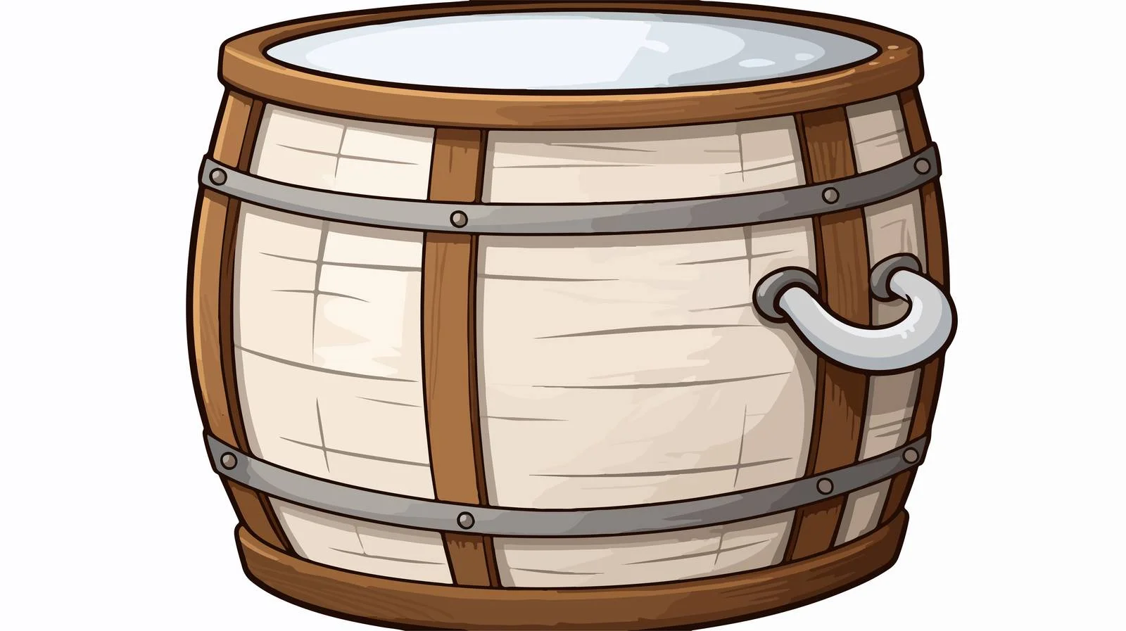 Textured Cartoon Milk Barrel Illustration — free download from Dotvec