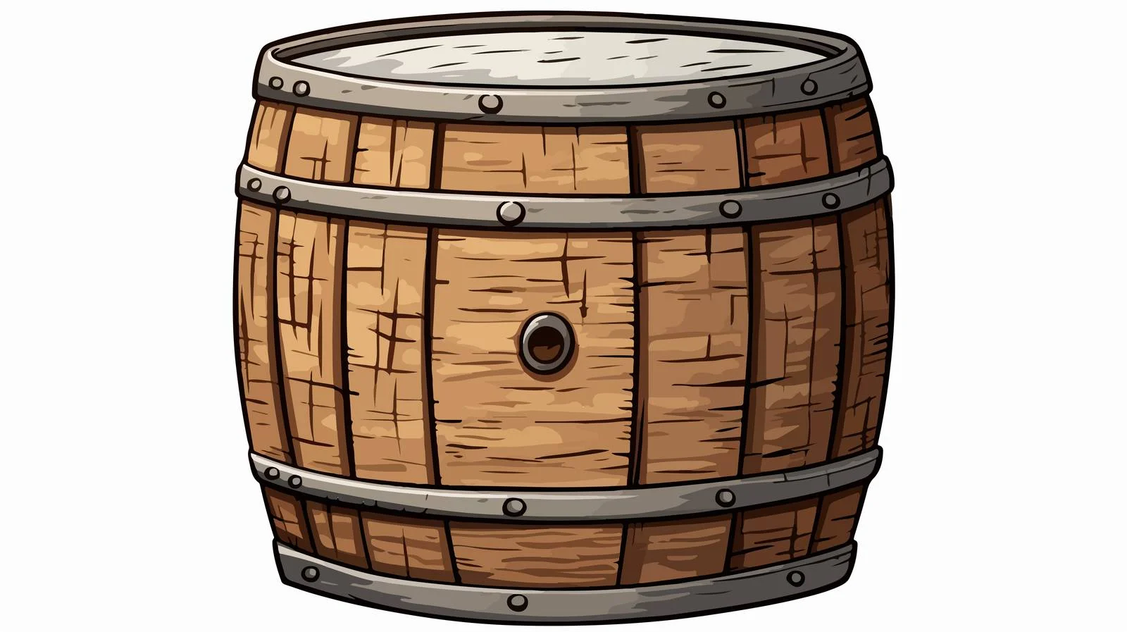 Cartoon Milk Barrel Illustration — free download from Dotvec
