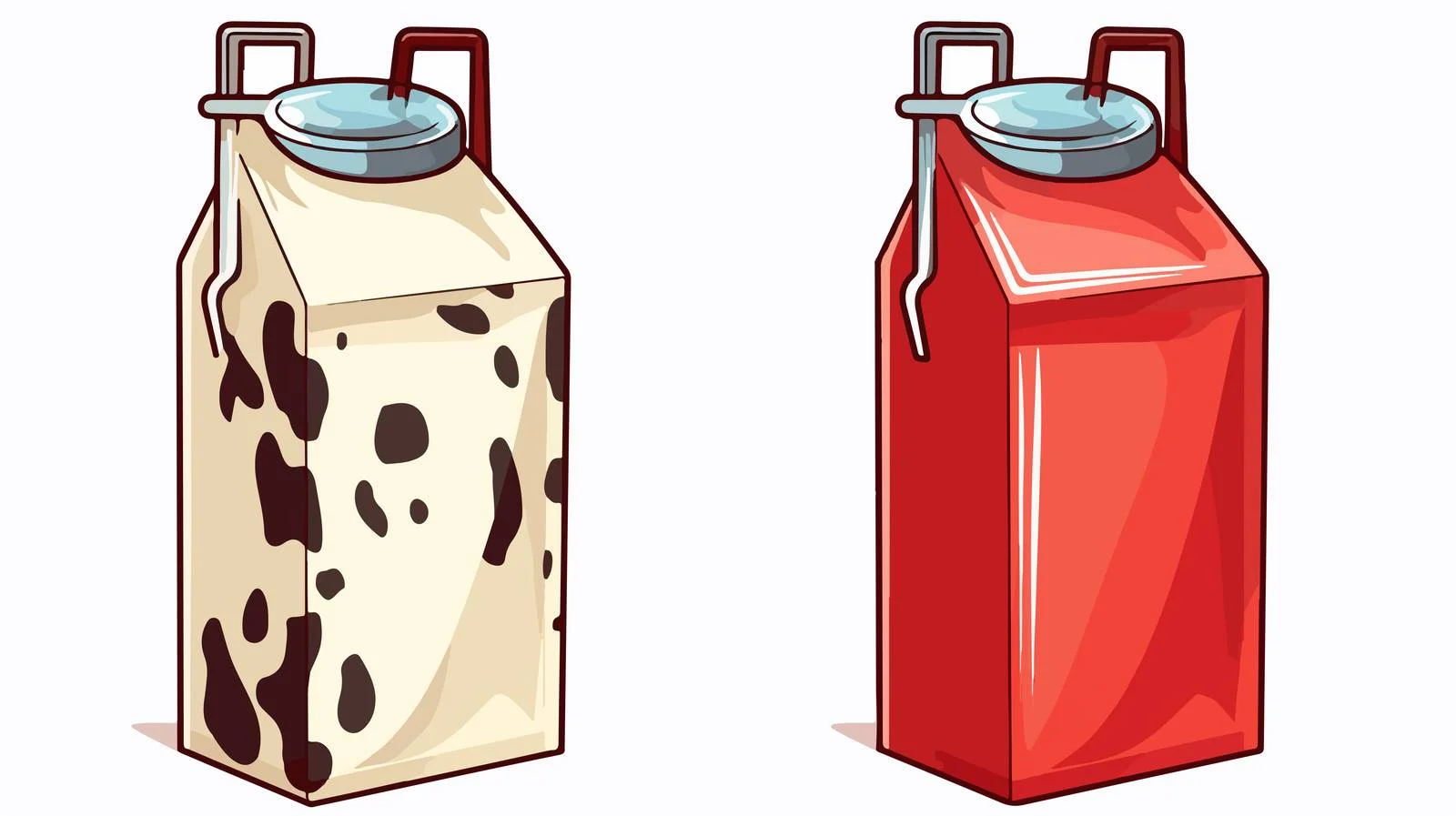 Cartoon Milk Carton Illustration — free download from Dotvec