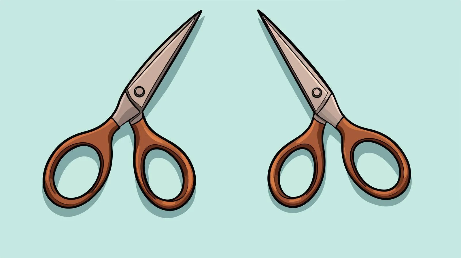 Cartoon Scissors Illustration — free download from Dotvec