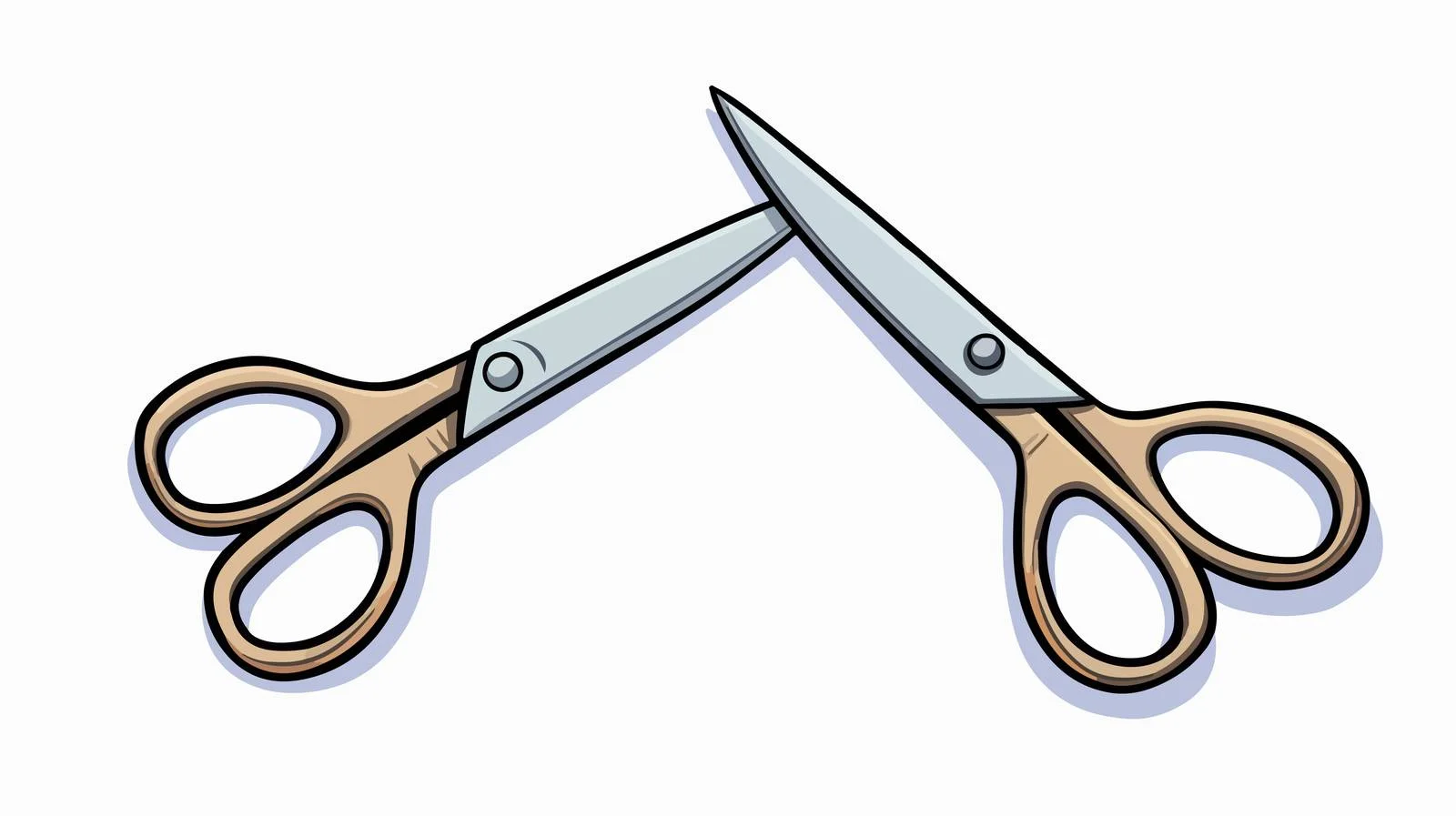 Cartoon Scissors Illustration — free download from Dotvec
