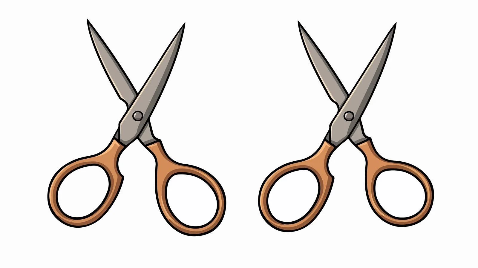 Textured Cartoon Scissors Illustration — free download from Dotvec
