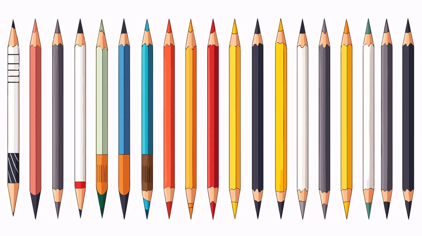 Cartoon Pencil Vector Illustration — free download from Dotvec
