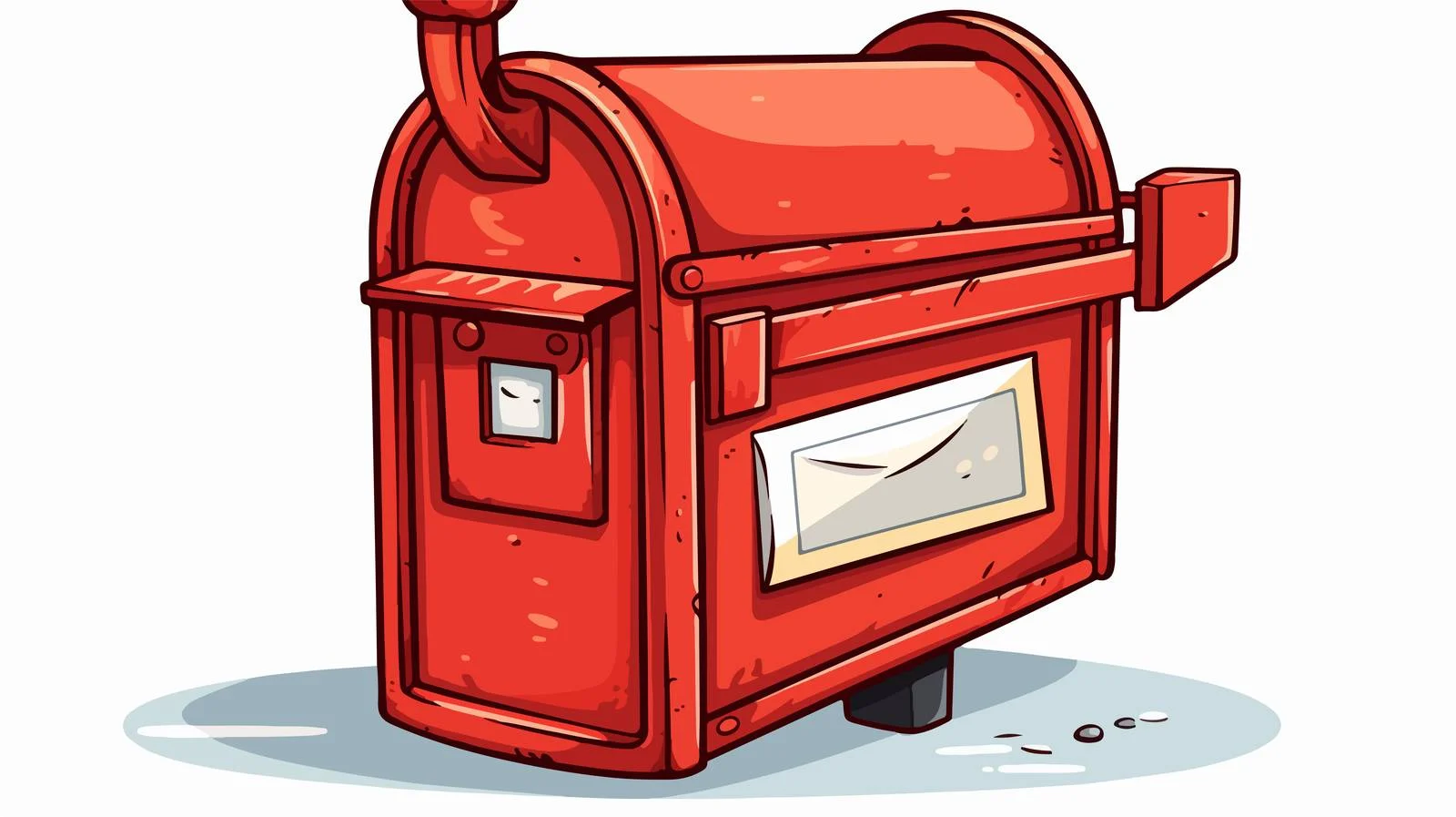 Cartoon Post Box Stock Vector Illustration — free download from Dotvec