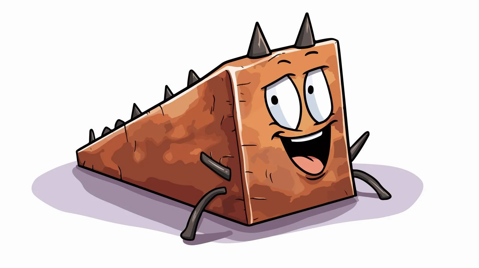 Rusty Nail Cartoon Vector Illustration — free download from Dotvec