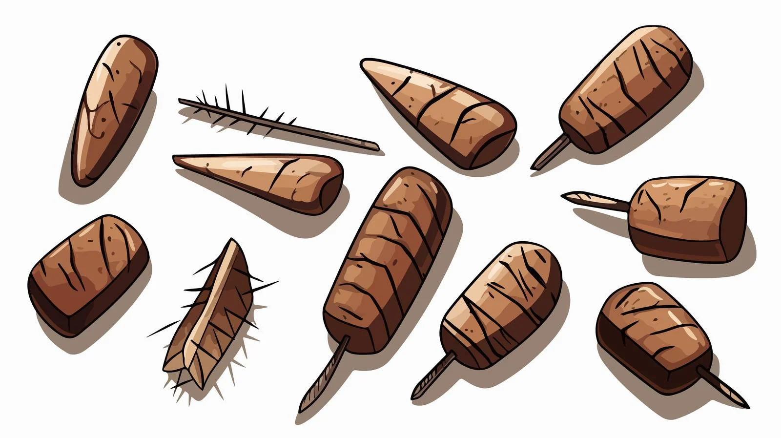 Rusty Nail Cartoon Vector Illustration — free download from Dotvec