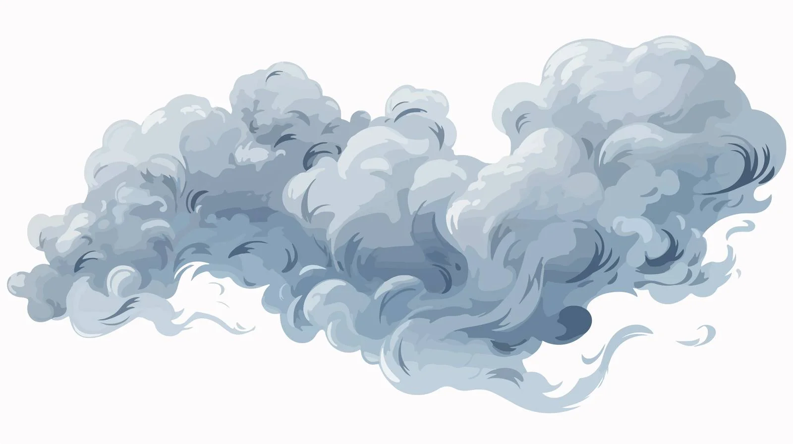 Cartoon Smoke Clouds Illustration — free download from Dotvec