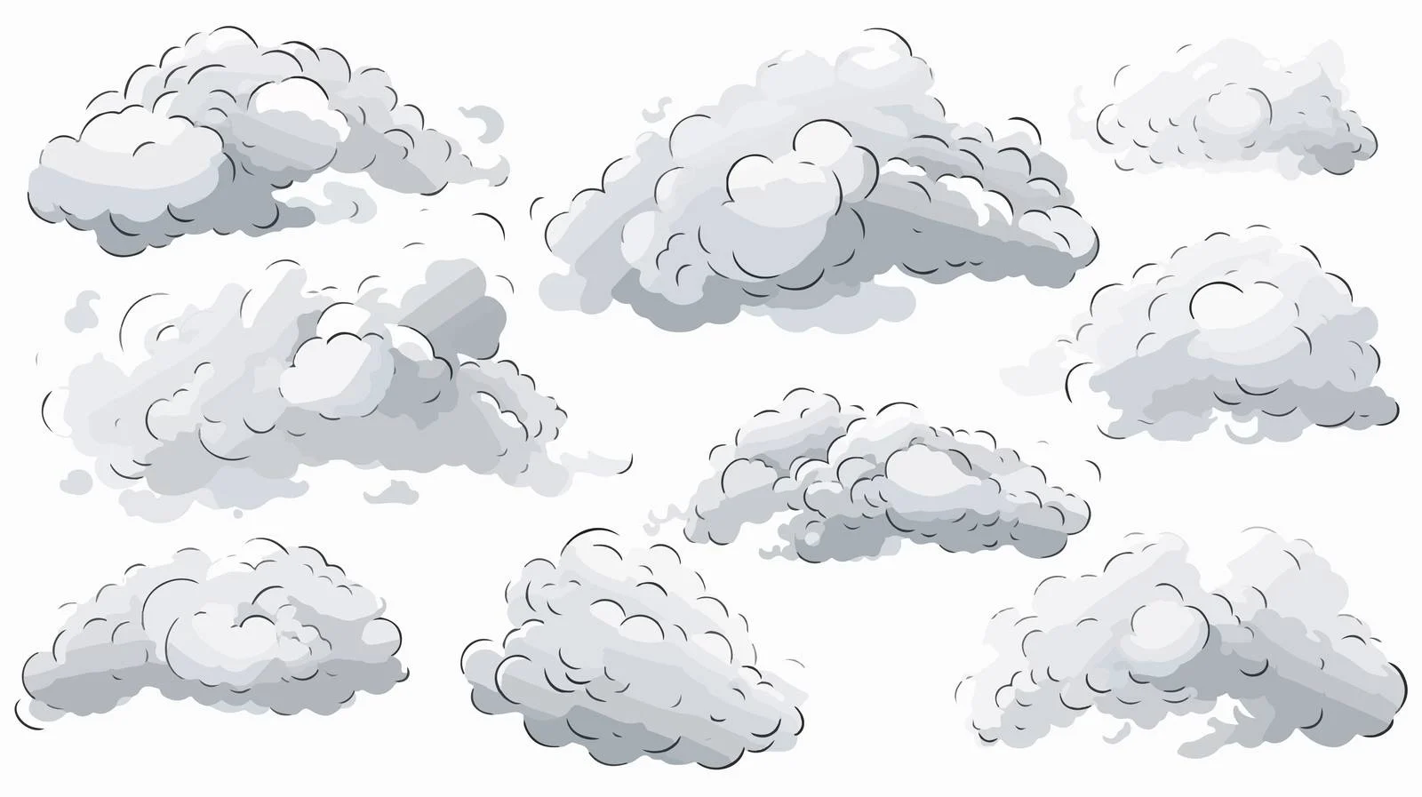 Smoke Clouds Stock Vector Illustration — free download from Dotvec