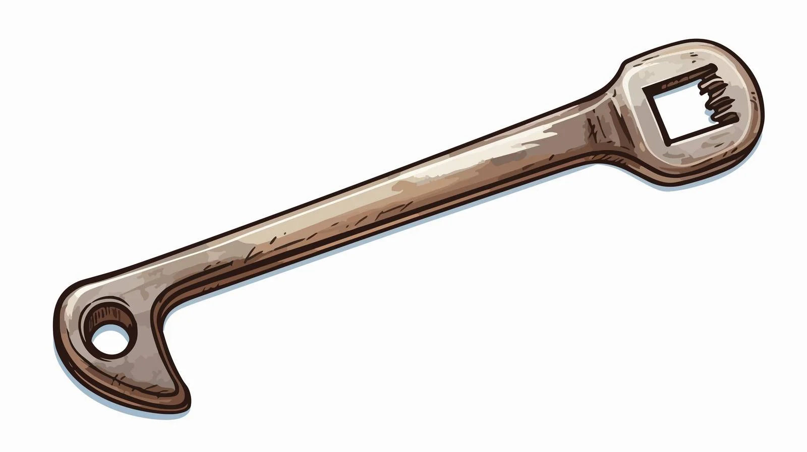 Cartoon Spanner Vector Illustration — free download from Dotvec