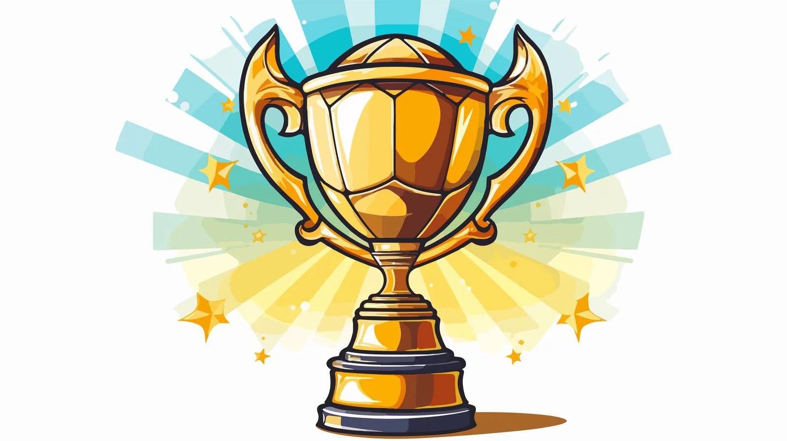 Cartoon Sports Trophy Vector Illustration — free download from Dotvec