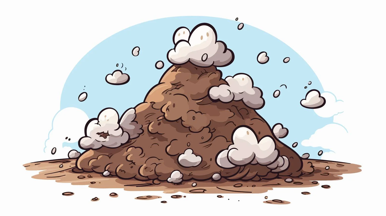 Cartoon Poop with Texture — free download from Dotvec
