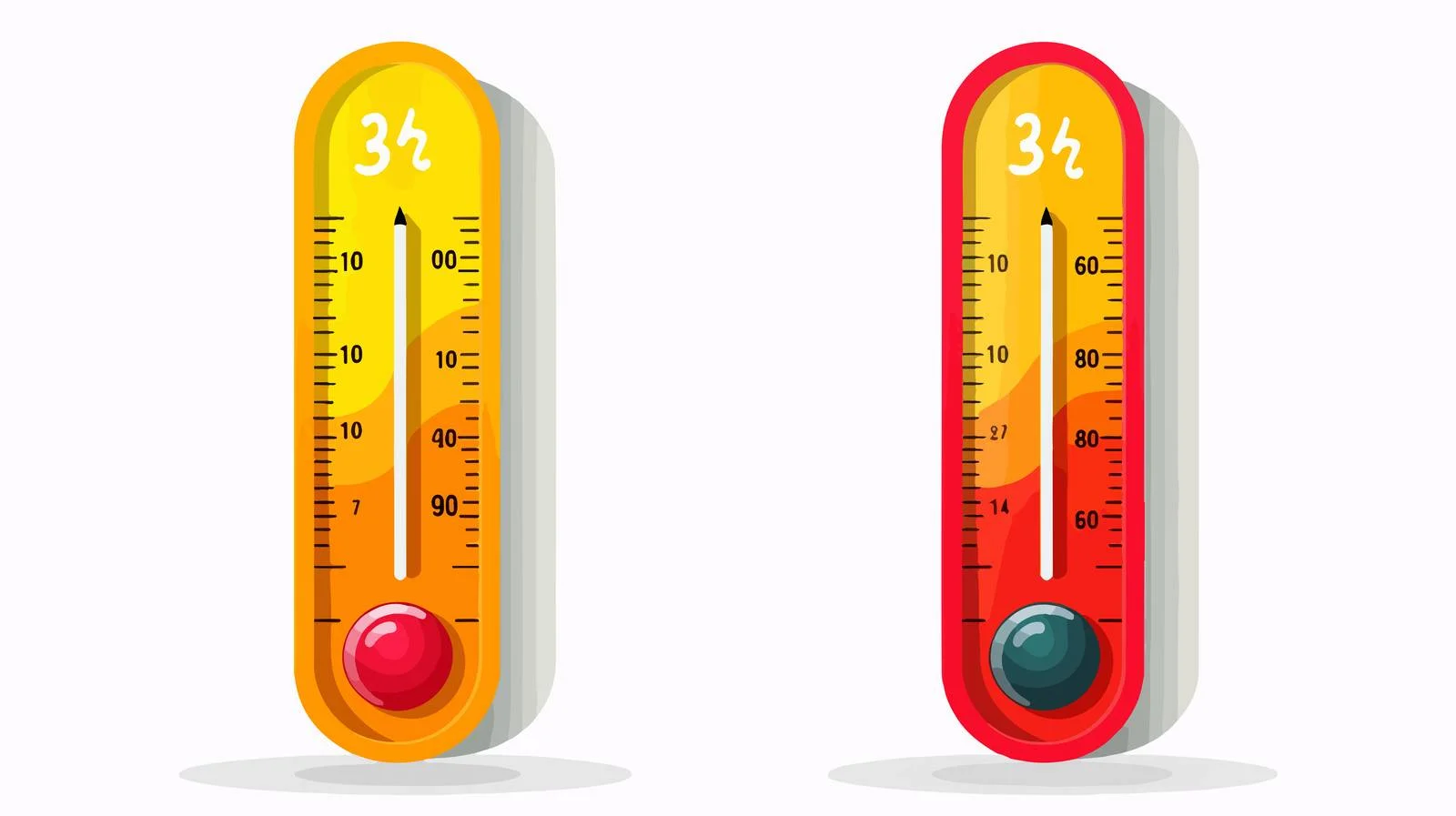 Cartoon Temperature Gauge Illustration — free download from Dotvec