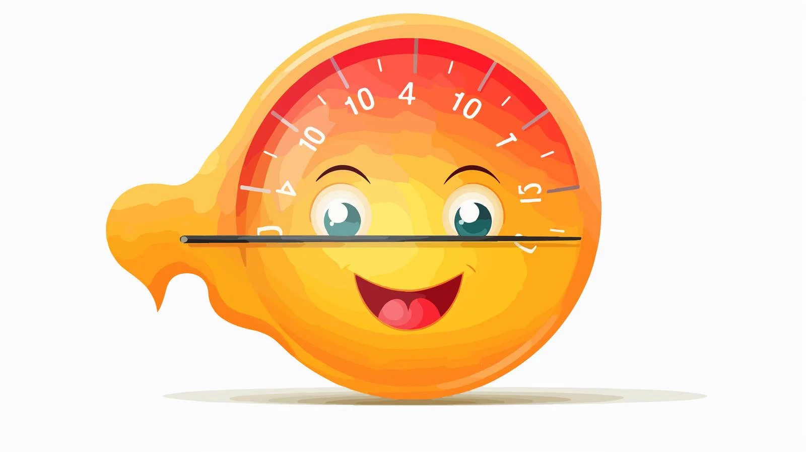 Cartoon Temperature Gauge Illustration — free download from Dotvec
