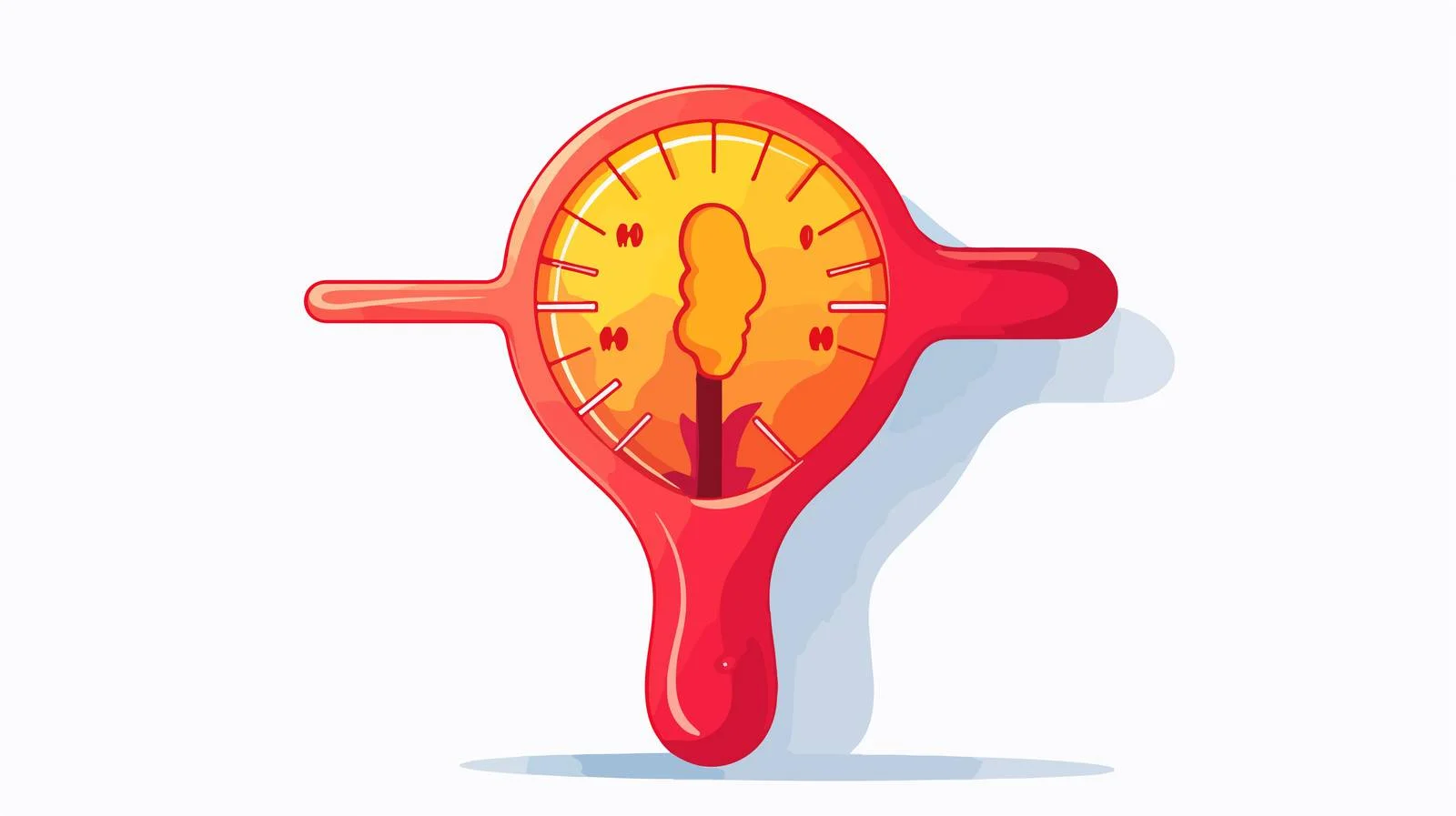 Cartoon Temperature Gauge Illustration — free download from Dotvec