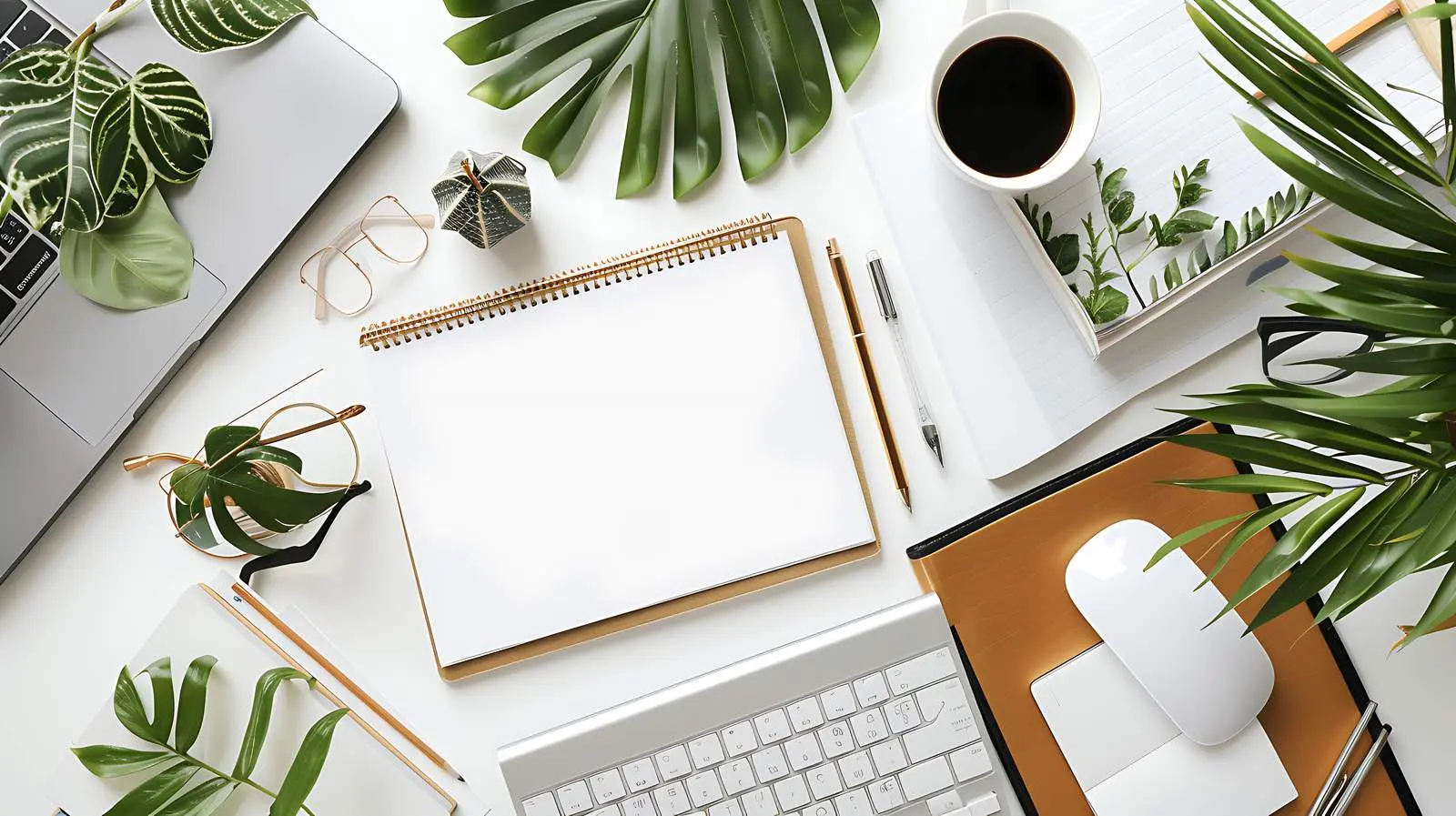 Freelancer Workspace Front View Mockup Template – free mode image from Dotvec
