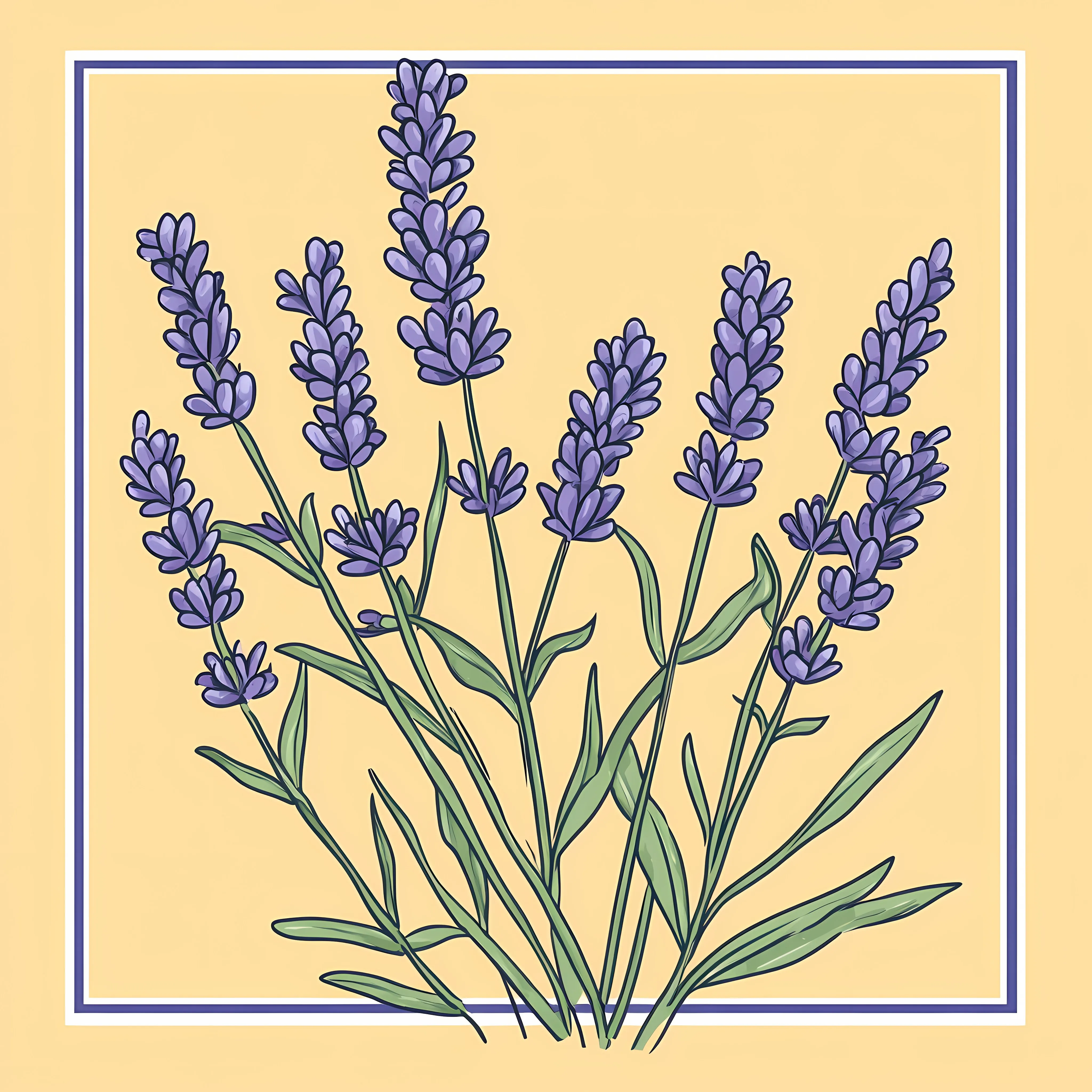 Hand Drawn Lavender Flowers Illustration from Provence — free download from Dotvec