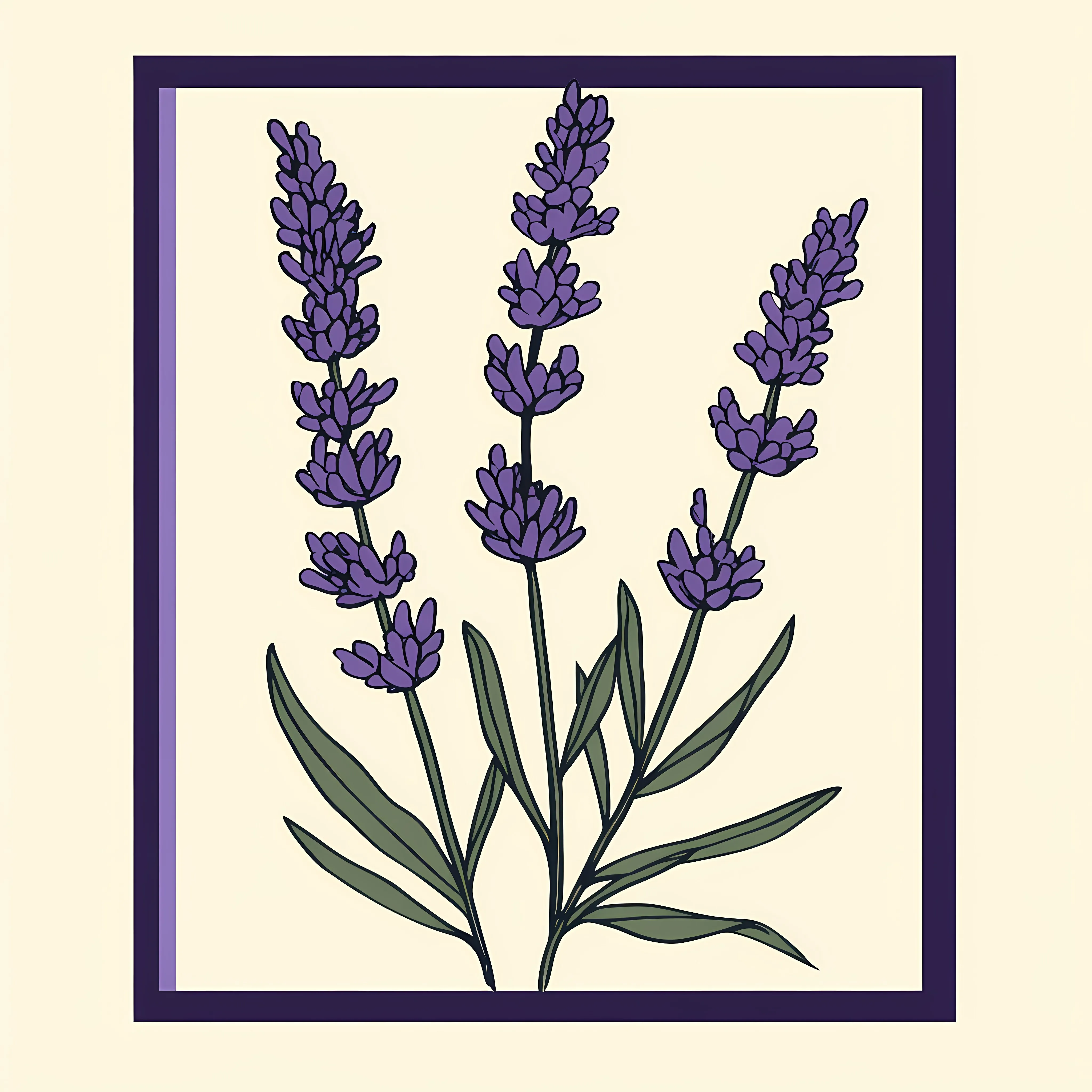 Hand Drawn Lavender Flowers Illustration Provence — free download from Dotvec