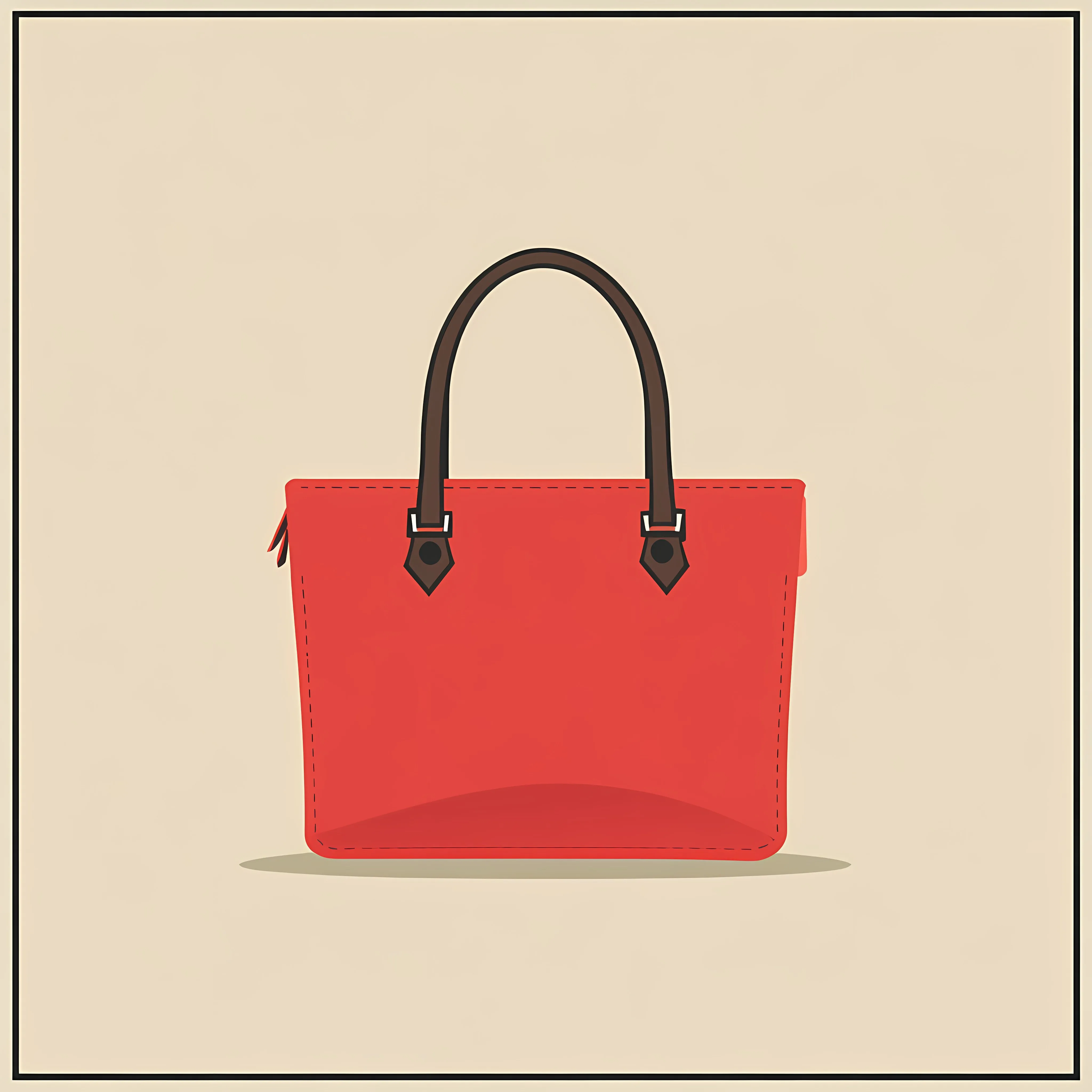 French Woman Bag Icon Flat Vector Illustration – free trendy accessory image from Dotvec