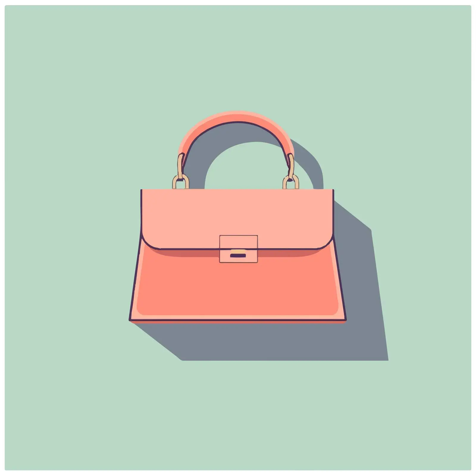 Elegant French Woman Bag Vector Illustration — free download from Dotvec