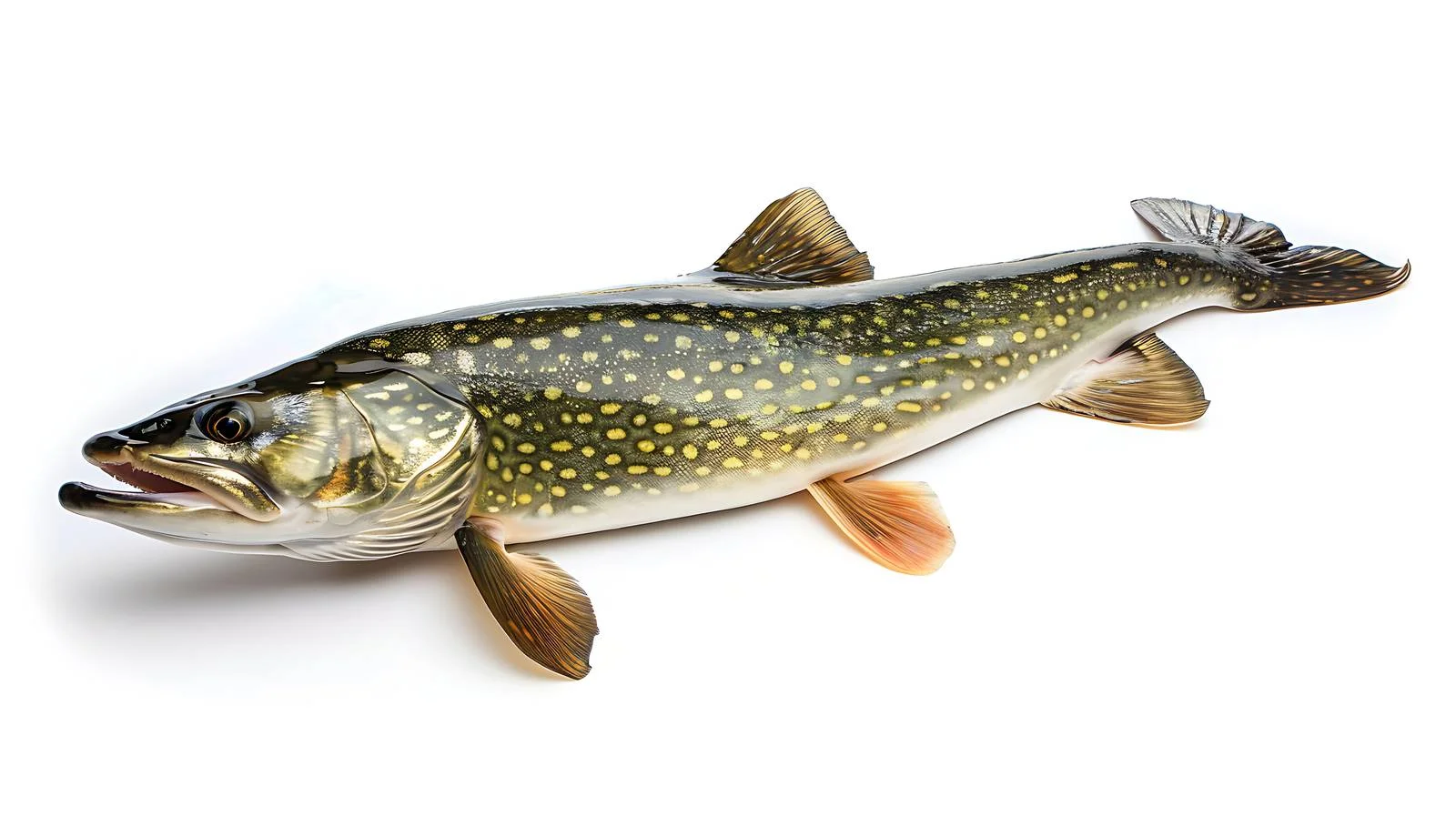 Isolated Fresh Northern Pike on White Background — free download from Dotvec