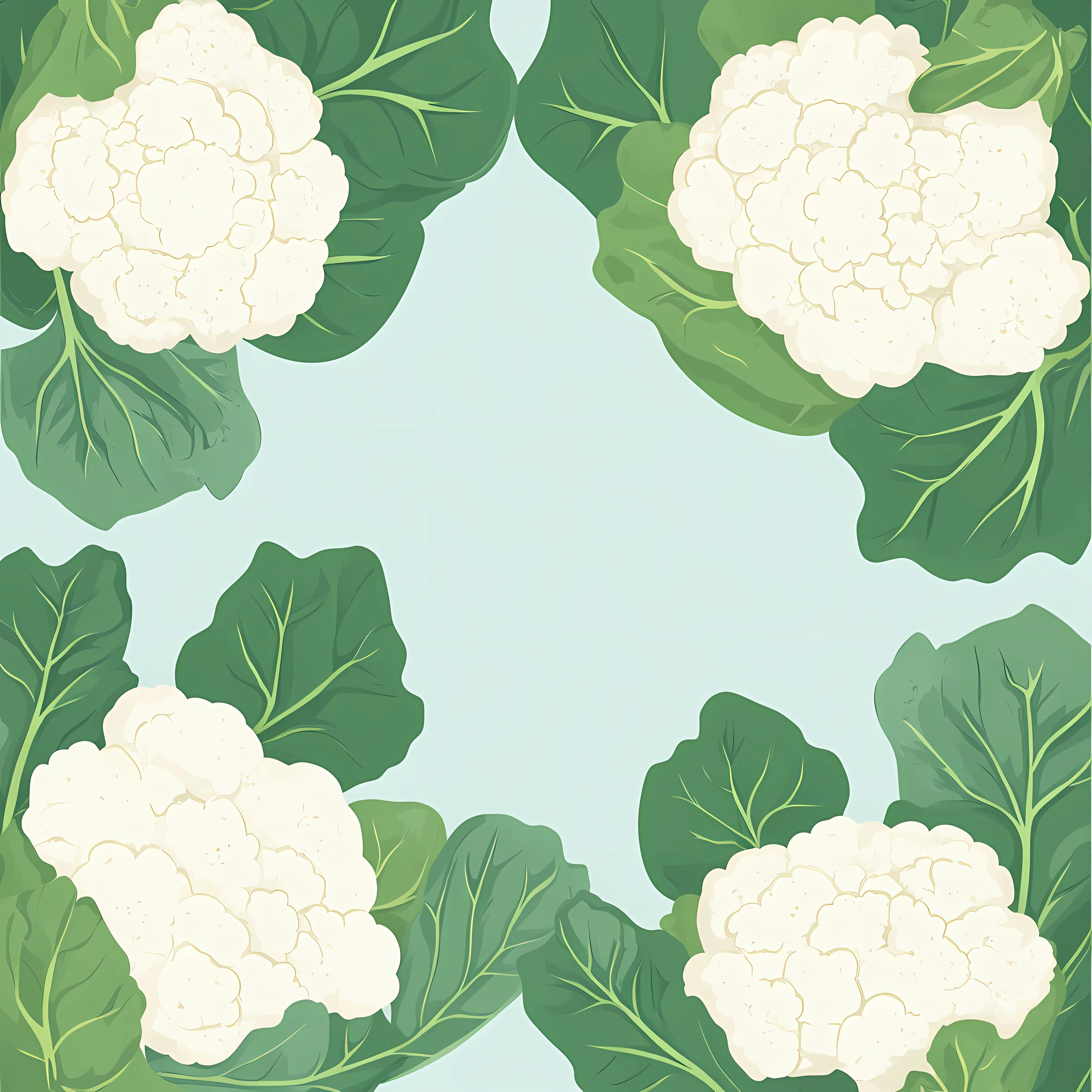 Healthy Cauliflower and Leafy Greens for Nutrition — free download from Dotvec