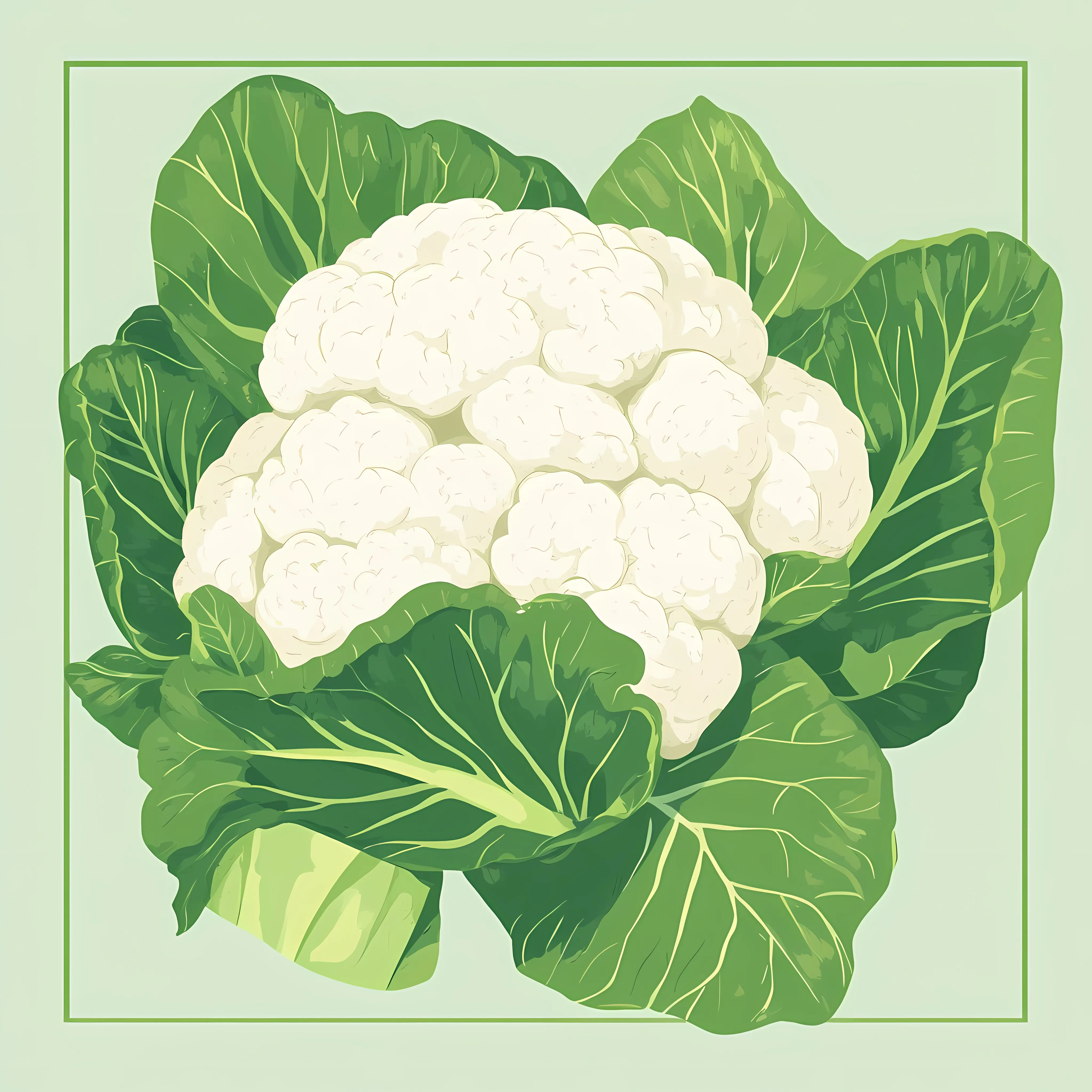 Fresh Cauliflower and Leafy Greens for Healthy Eating — free download from Dotvec