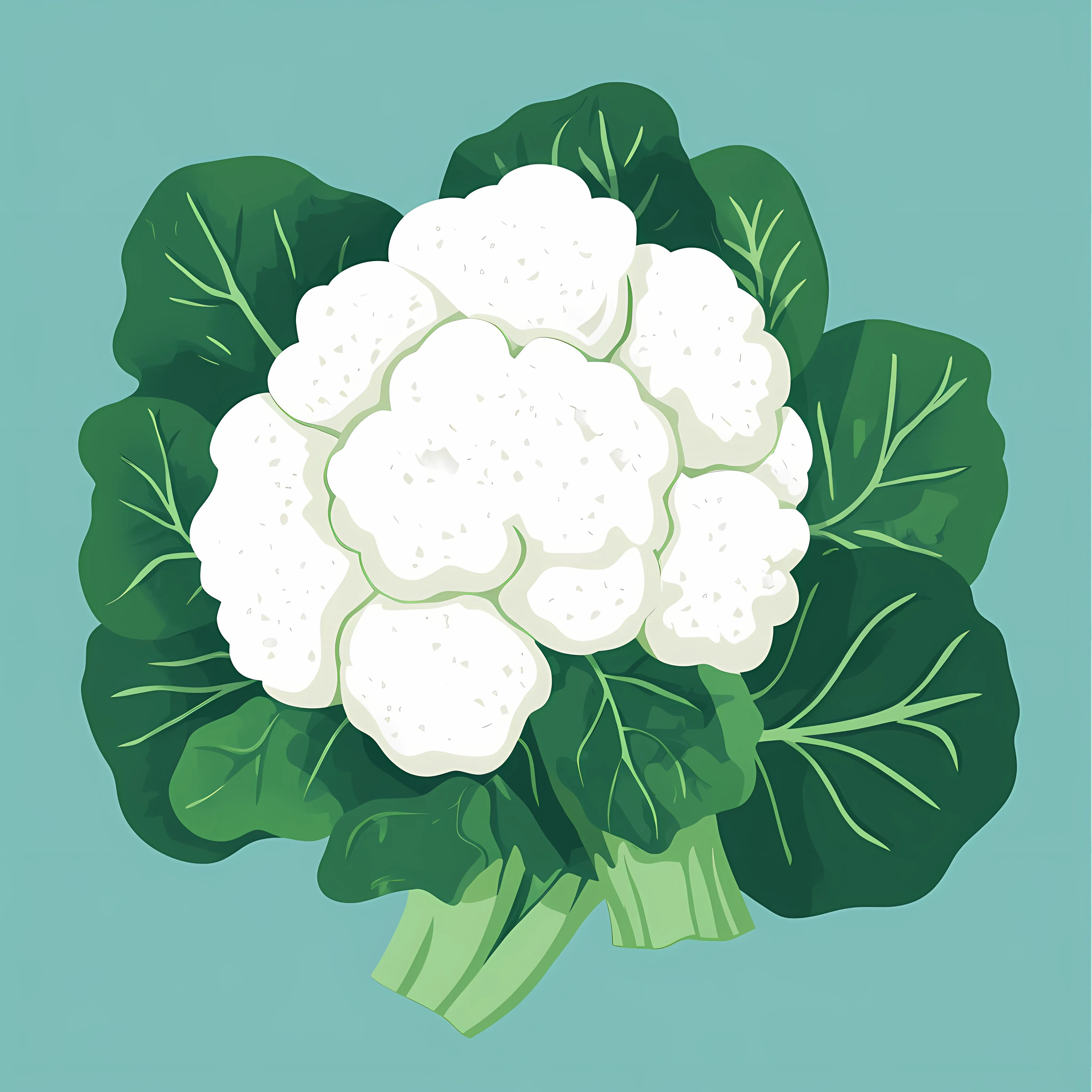 Fresh Cauliflower and Leafy Greens Healthy Eating — free download from Dotvec