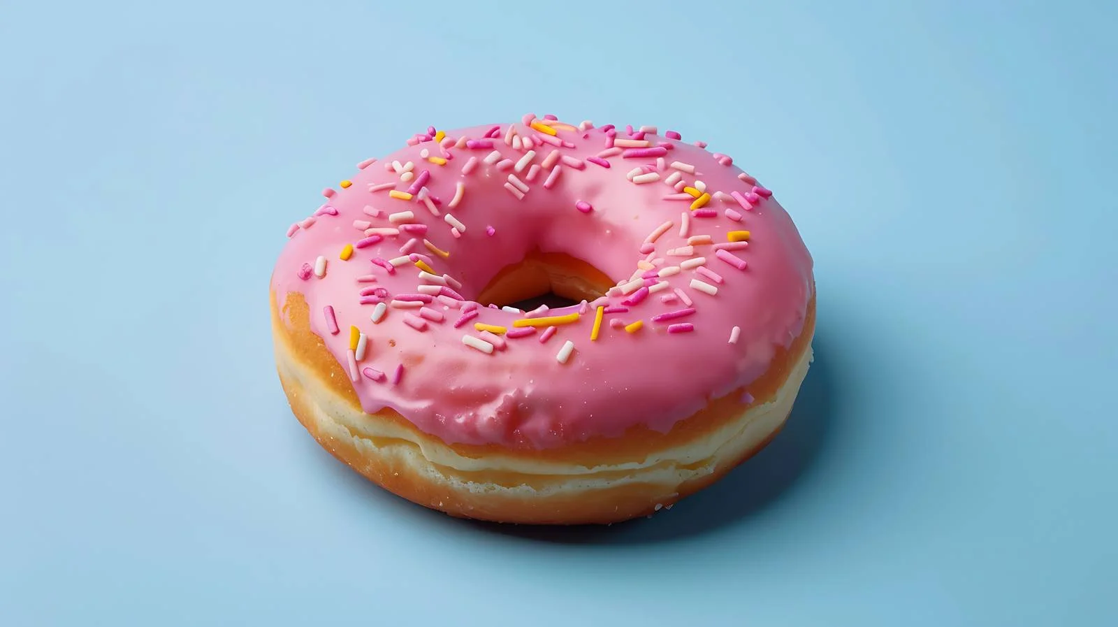 Delicious Donut on Blue Background — free download from Dotvec