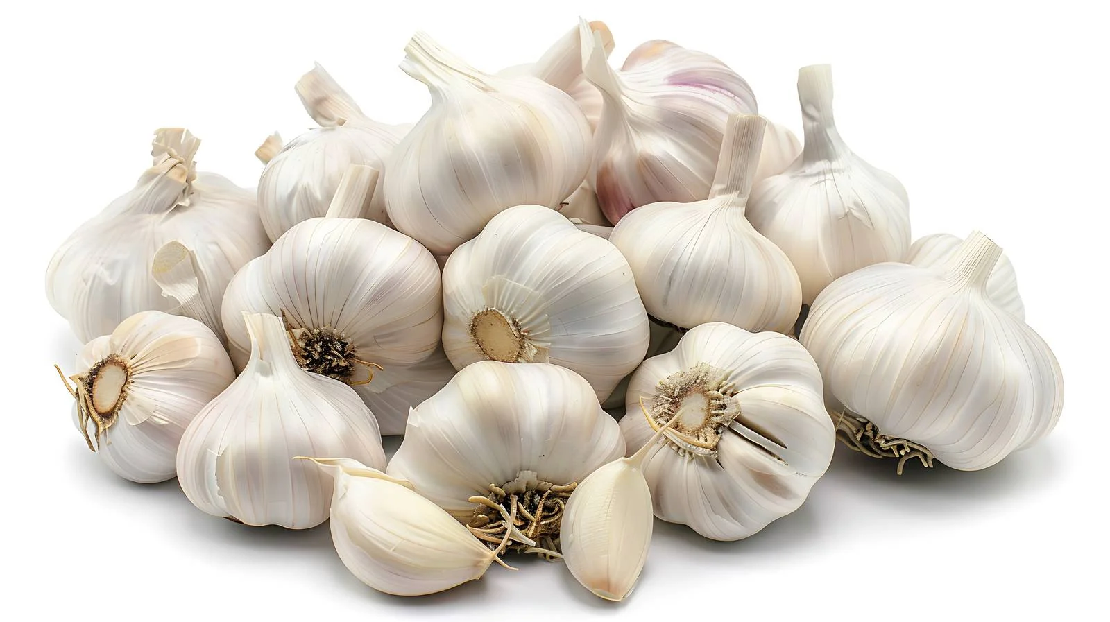Detailed Close-up of Fresh Garlic Heads — free download from Dotvec
