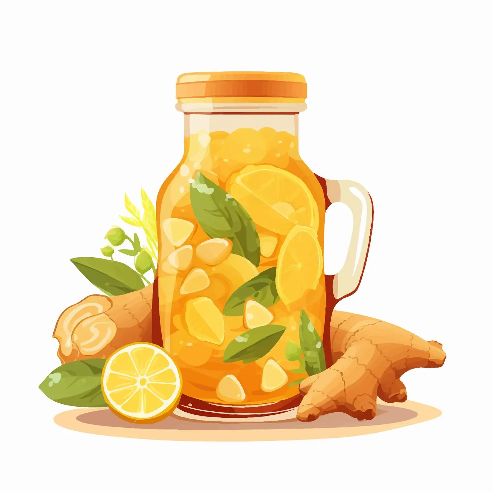 Spicy Ginger Flavored Detox Drink — free download from Dotvec
