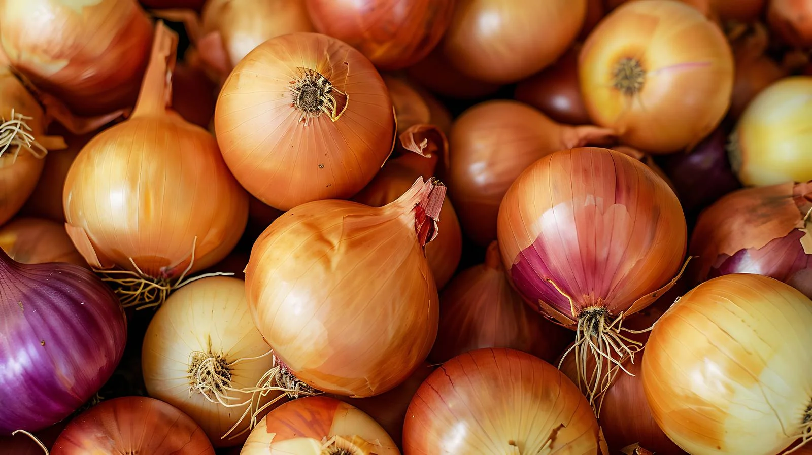 Vibrant Golden Onions Background, Fresh and Ripe — free download from Dotvec