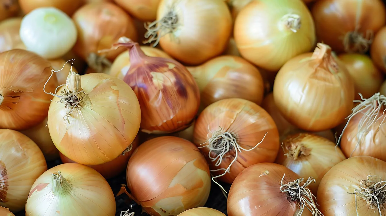 Vibrant Golden Onions on Background — free download from Dotvec