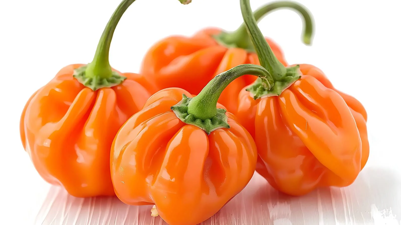 Vibrant Habanero Peppers on Wooden Background — free download from Dotvec