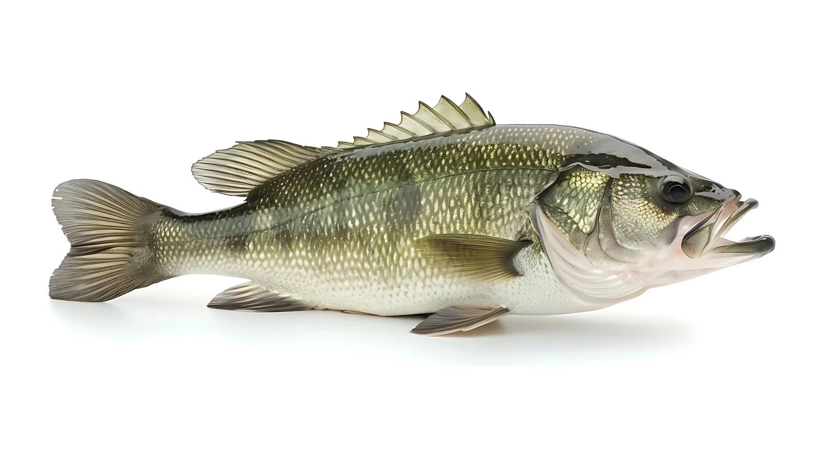 Pristine Largemouth Bass on White Background — free download from Dotvec
